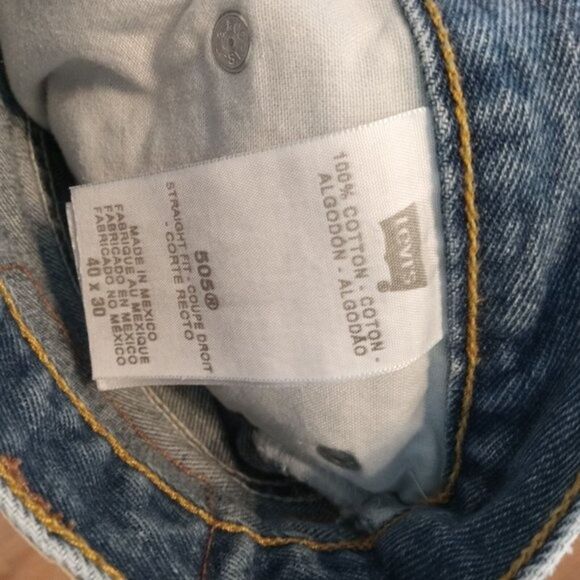 Levi Levi's 505 Regular Fit Jeans Size 40x30 - Picture 11 of 11